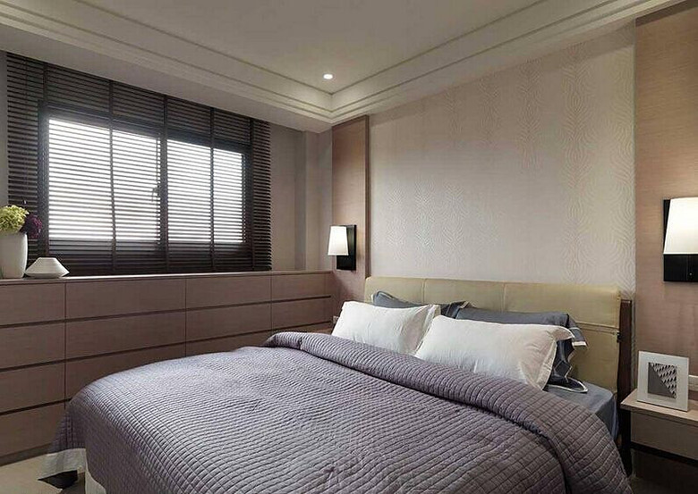 现代时尚三居室卧室搭配效果图 现代时尚三居室卧室搭配效果图