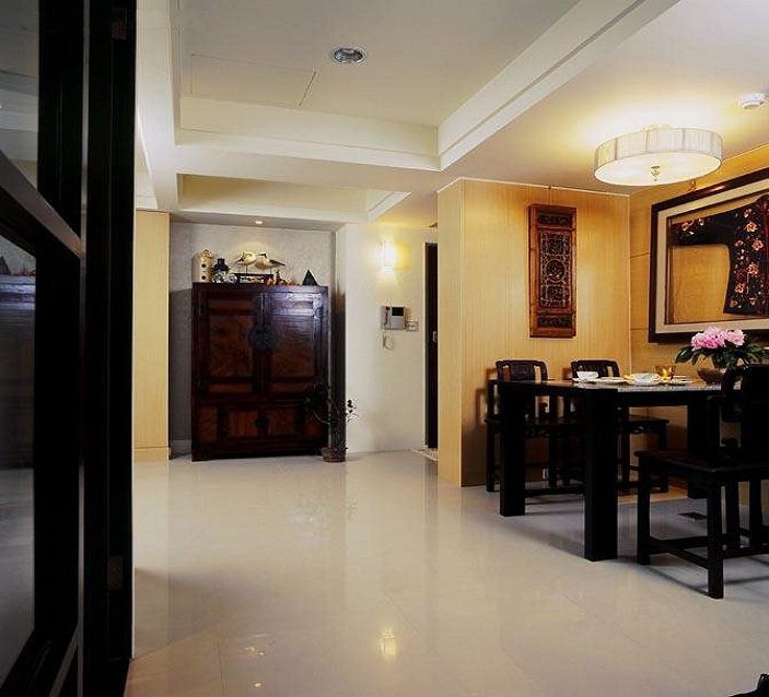 现代中式风两居过道柜子装饰 - 效果图