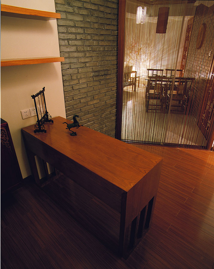 昏黄中式格调书房屏风设计效果图 昏黄中式格调书房屏风设计效果图