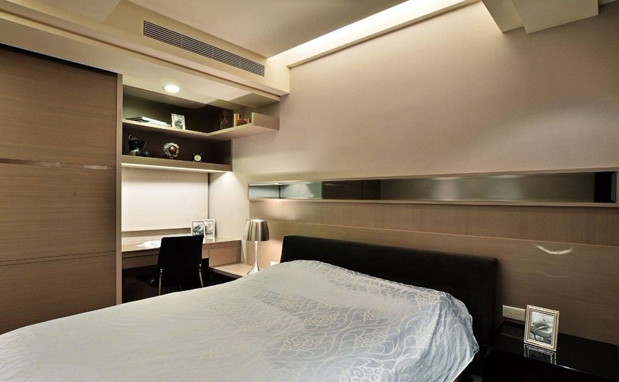 简约现代卧室背景墙装修效果图 简约现代卧室背景墙装修效果图