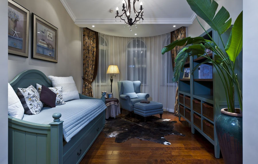 自然清新地中海风格家居室内装饰效果图