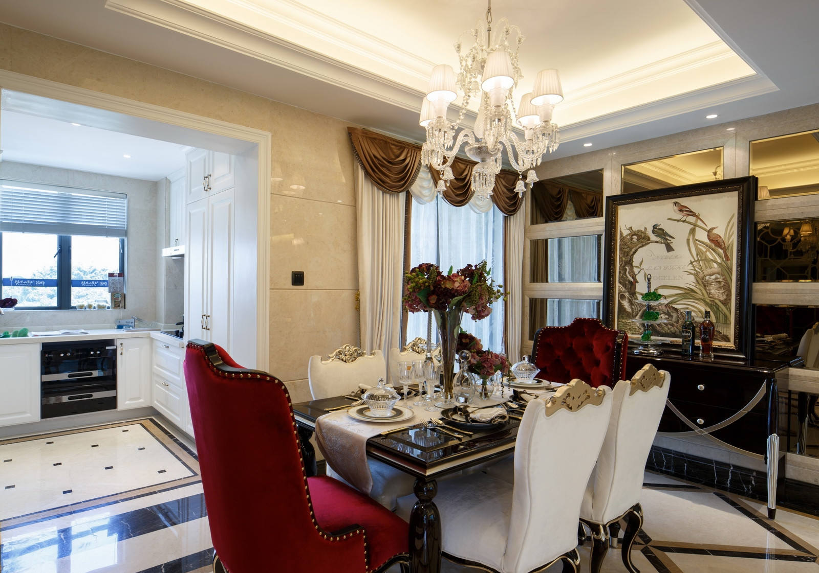 高贵典雅欧式餐厅之灯具搭配
