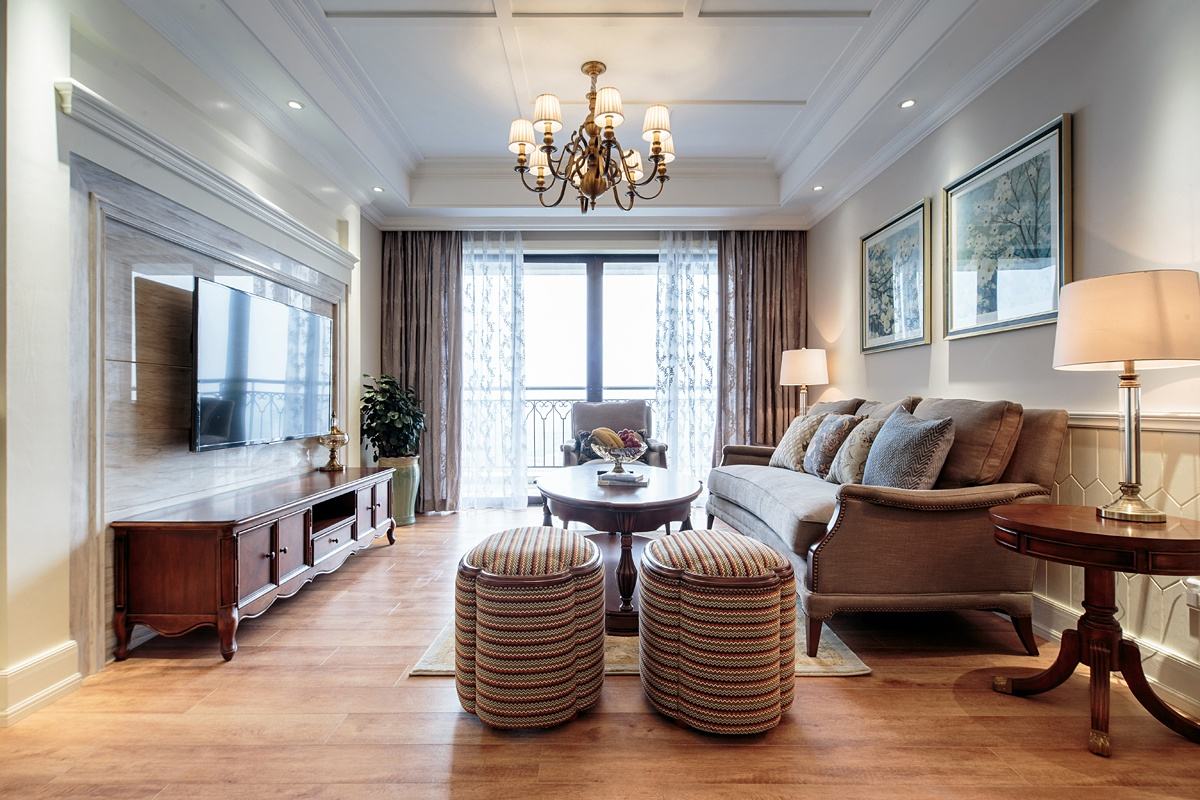 10万打造浪漫典雅美式装修三居效果图 10万打造浪漫典雅美式装修三居效果图