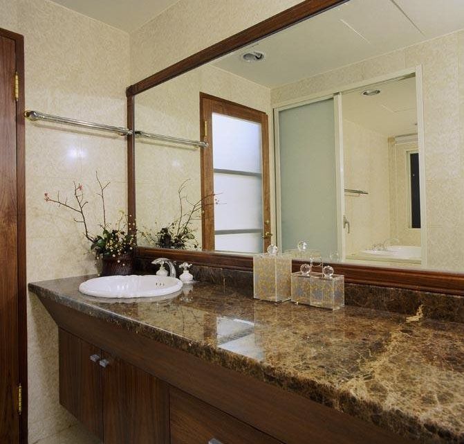 简欧田园风 大理石洗手台装饰 - 效果图