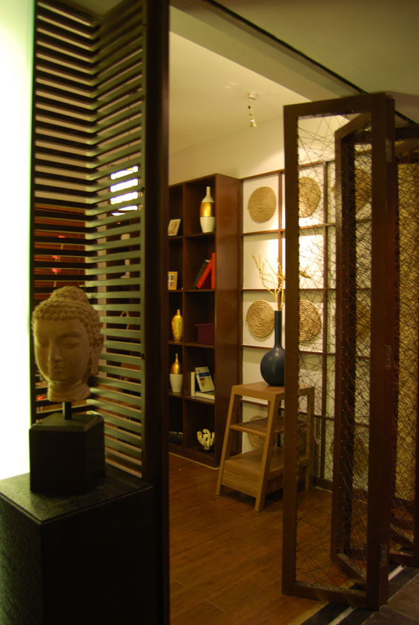 经典东南亚风格二居室特色背景墙效果图 经典东南亚风格二居室特色背景墙效果图