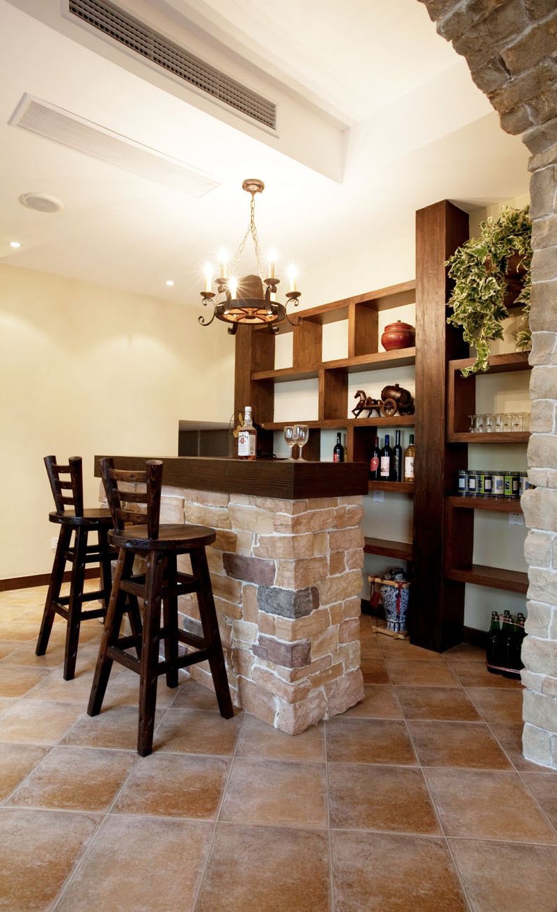 独具特色欧式古典室内吧台效果欣赏图