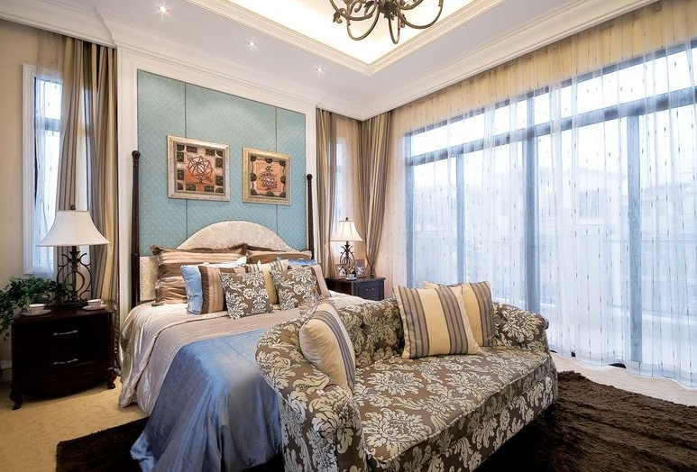 唯美田园地中海混搭卧室效果图 唯美田园地中海混搭卧室效果图