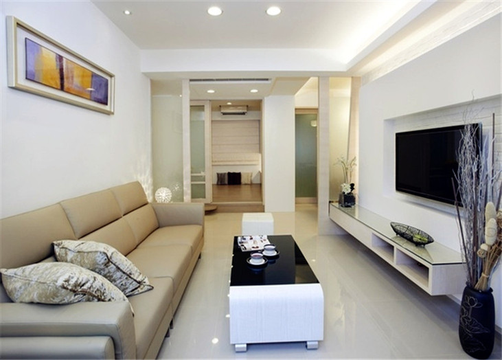 现代简约二居室客厅装潢效果图 现代简约二居室客厅装潢效果图