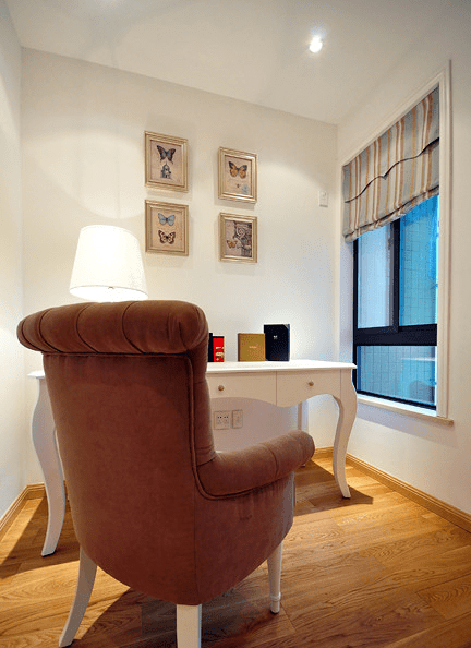 清新北欧温暖布艺书房椅欣赏 - 效果图