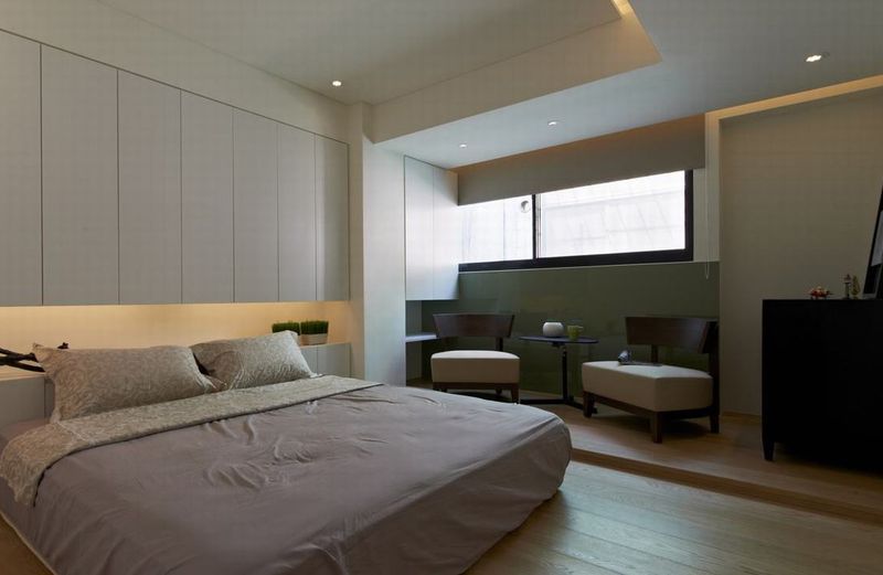 恬淡雅趣现代三居卧室效果图 恬淡雅趣现代三居卧室效果图