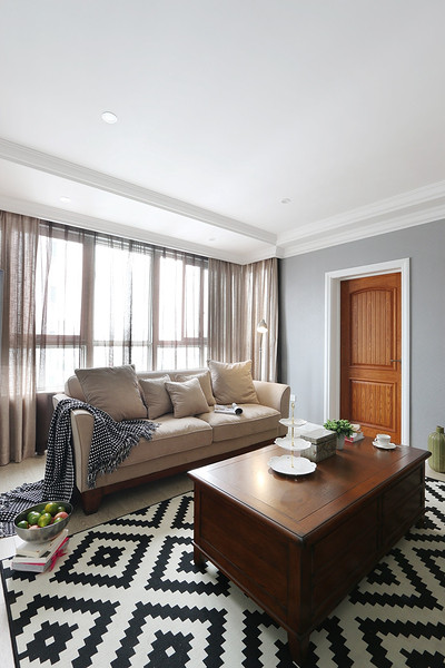 复古现代风混搭客厅效果图 复古现代风混搭客厅效果图