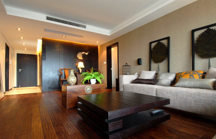 中式古典风格三居客厅装饰图 - 效果图