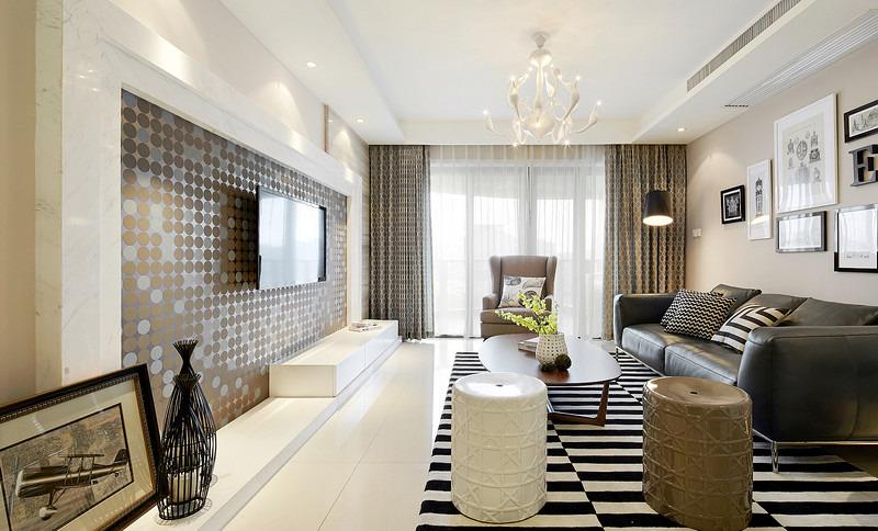 时尚设计现代家装客厅装修效果图