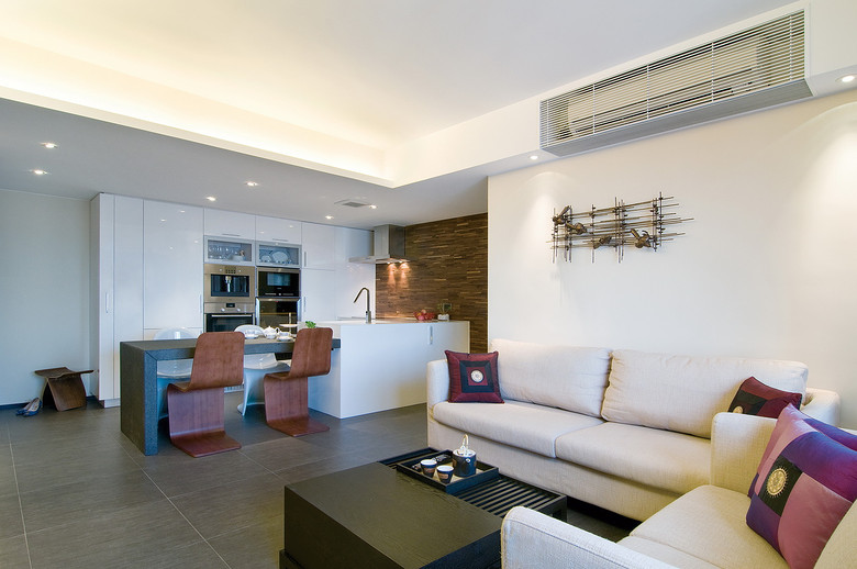 高端大气现代时尚中式二居设计效果图