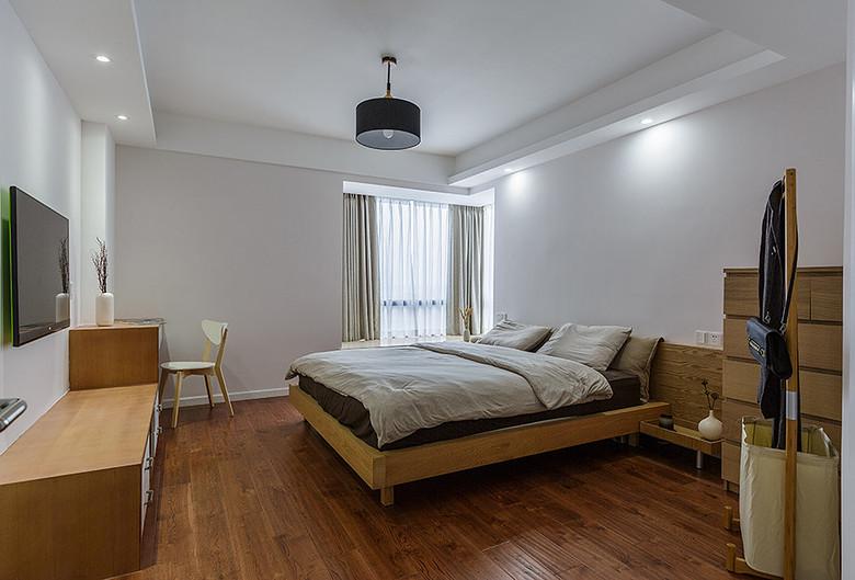 朴素洒脱日式原木和风卧室简易设计图 - 效果图