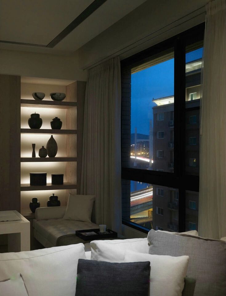 现代简约室内博古架设计欣赏图 - 效果图