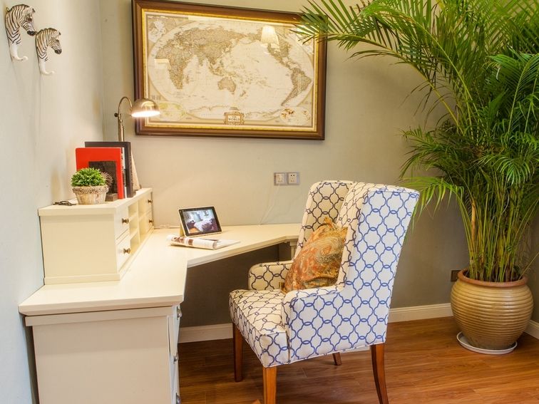 简单实用美式书房