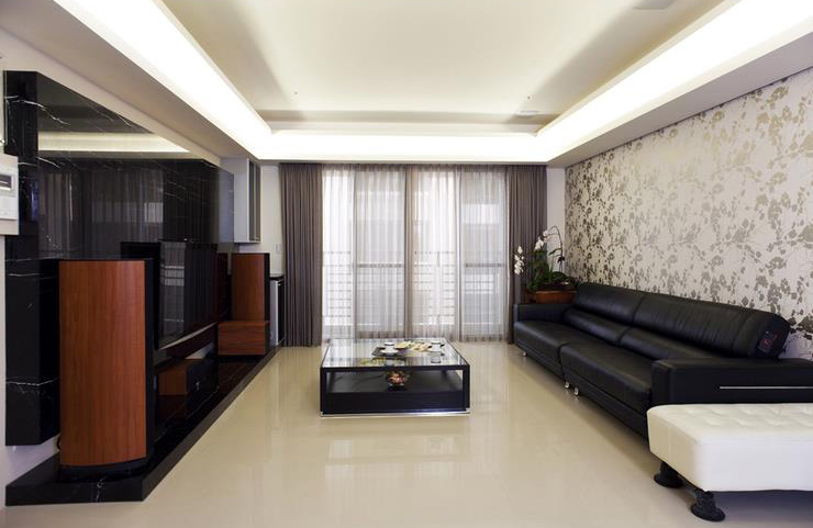 110平米现代时尚客厅简易装修样板欣赏图 110平米现代时尚客厅简易装修样板欣赏图