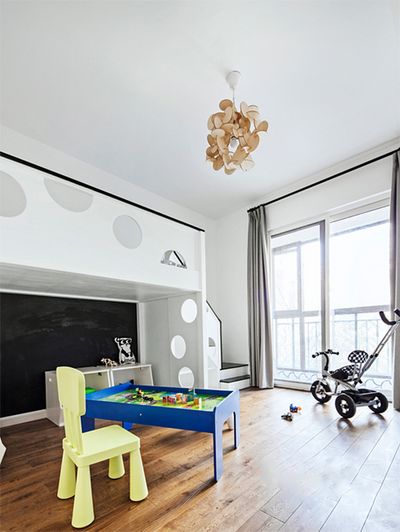 简约北欧创意儿童房效果图