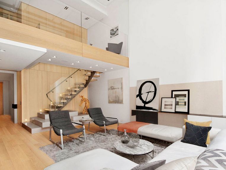 清爽简洁的日式原木复式楼效果图 清爽简洁的日式原木复式楼效果图