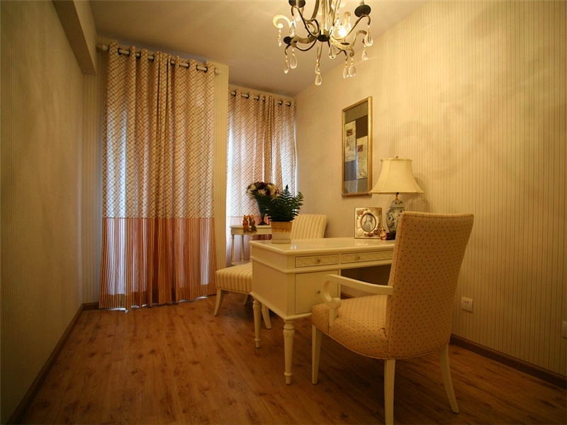 田园小碎花风格 书房装修效果图