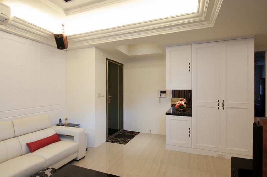 现代家居玄关收纳柜设计 - 效果图