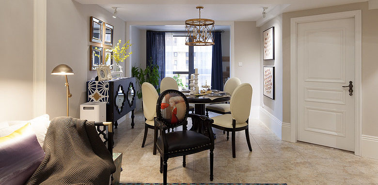 时尚混搭餐厅装修展示 - 效果图