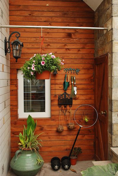 田园现代家居阳台设计装潢效果图片