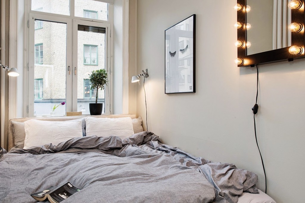 北欧小户型卧室窗户欣赏 - 效果图