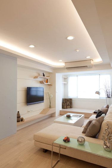 简约二居客厅设计装修图 - 效果图