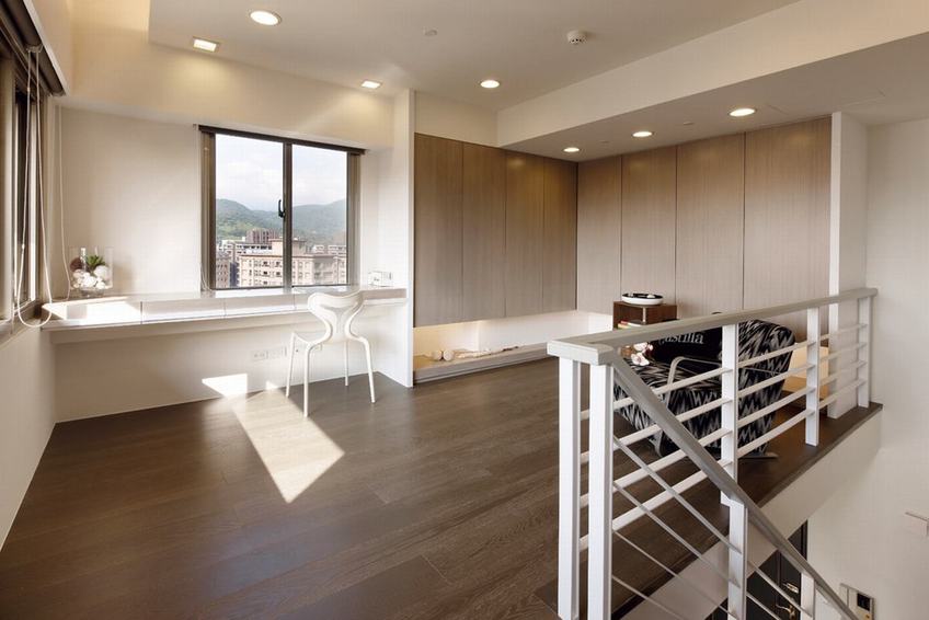 最新现代复式书房样板间鉴赏 - 效果图