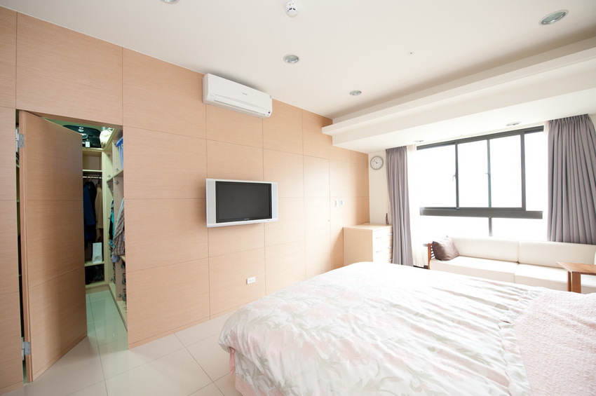 时尚现代卧室隐形门设计 - 效果图