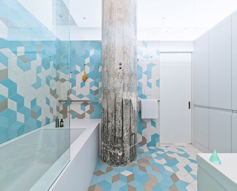 清爽简约公寓浴室设计装修图 - 效果图