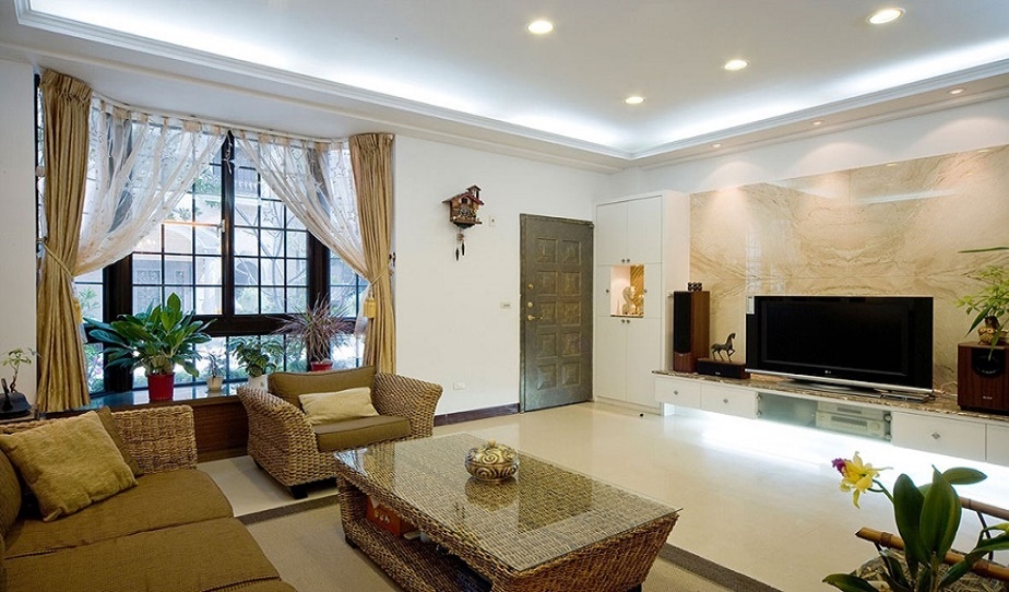 现代中式风格客厅装饰图 - 效果图