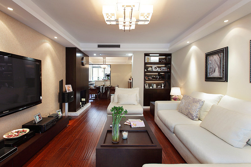 现代风格家居客厅装饰图 - 效果图