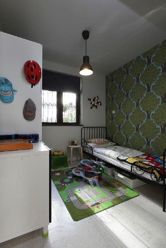 简约家居儿童房壁纸装饰图 - 效果图