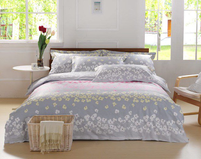 简约宜家卧室四件套装饰 - 效果图