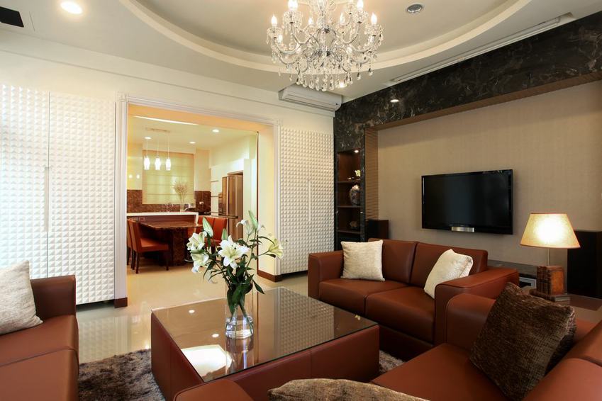 时尚现代客餐厅垭口隔断设计 - 效果图