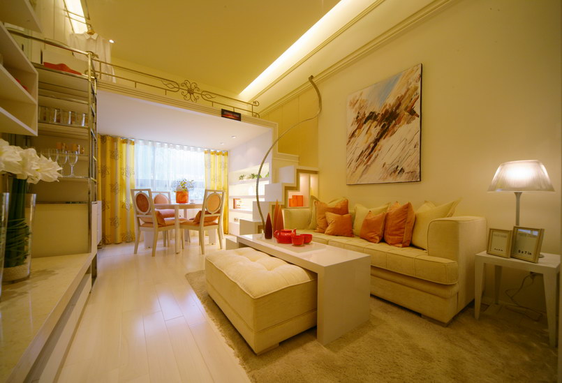 优雅日式风格客厅装修图 - 效果图