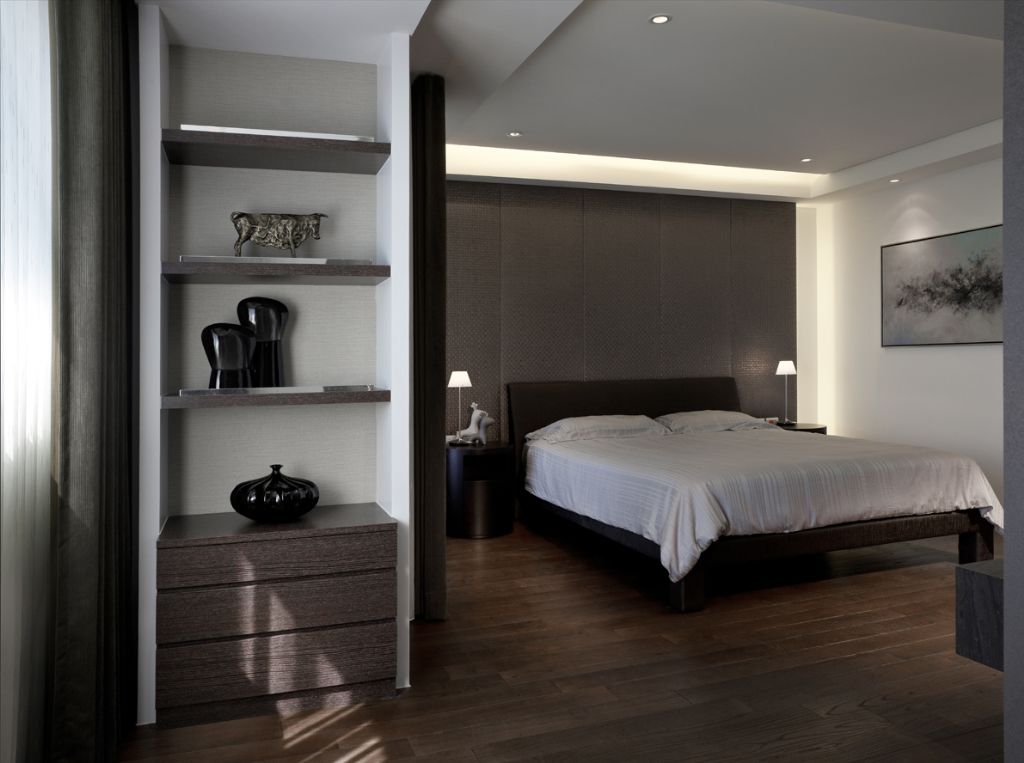 咖色系现代卧室装修鉴赏