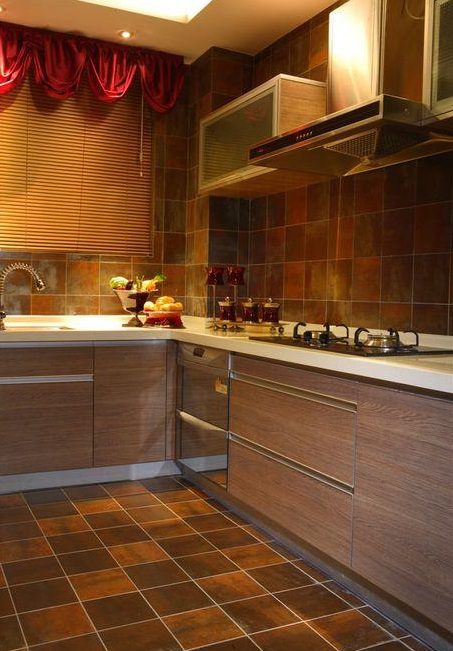 沉稳豪华东南亚风设计厨房装修图片 - 效果图