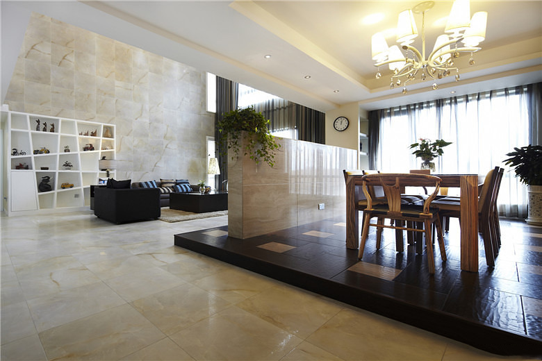 时尚高档现代餐厅装修图 - 效果图