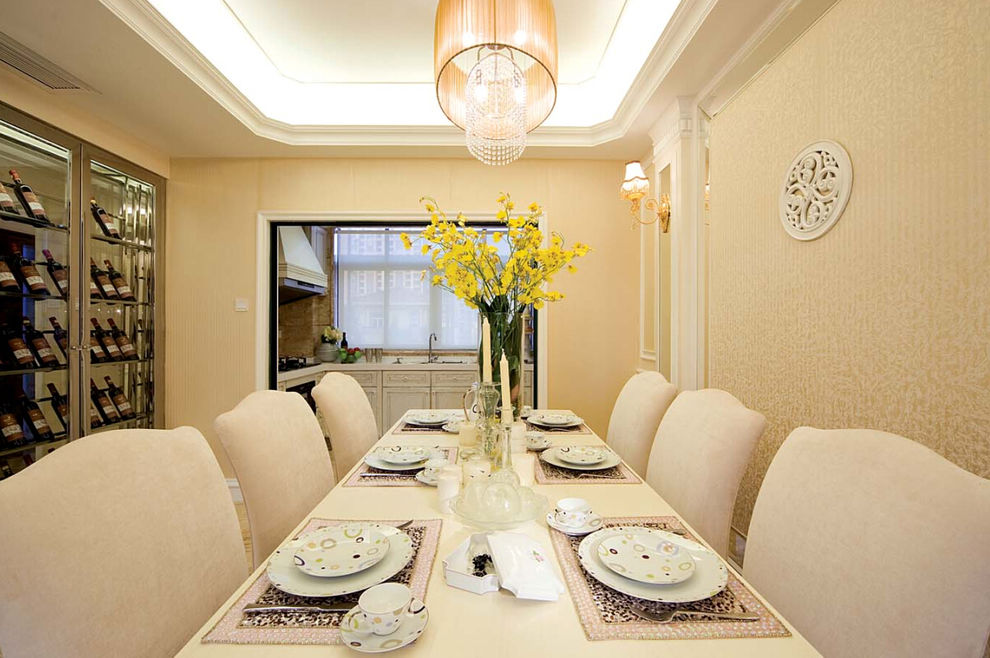 唯美浪漫简欧餐厅欣赏 - 效果图