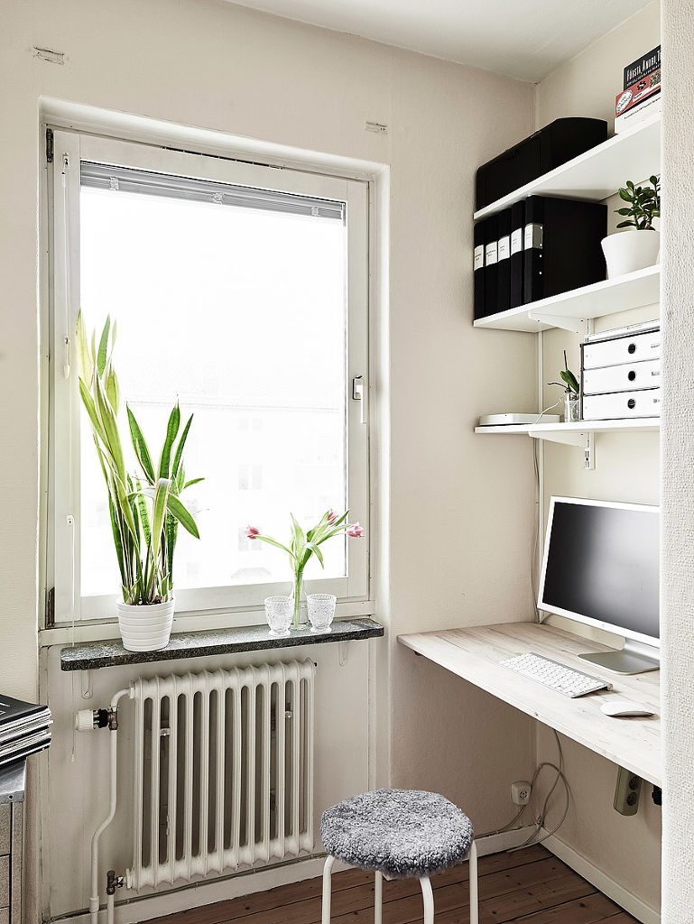 北欧小户型书房书架设计 - 效果图