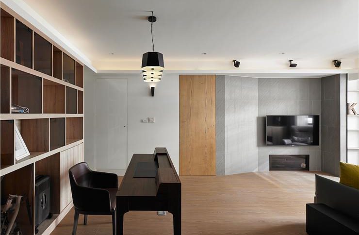 时尚现代开放式书房设计 - 效果图