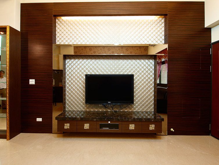 日式现代家居背景墙设计 - 效果图