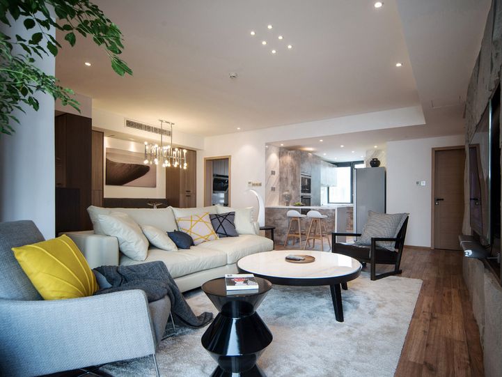 现代时尚小户型客厅装修效果图