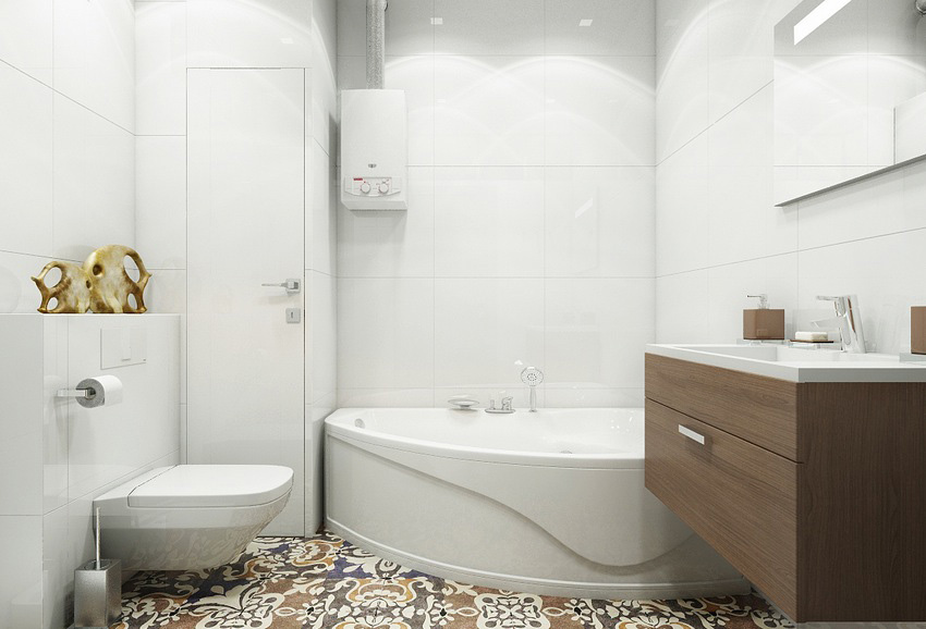 明亮简约现代卫生间装修 - 效果图