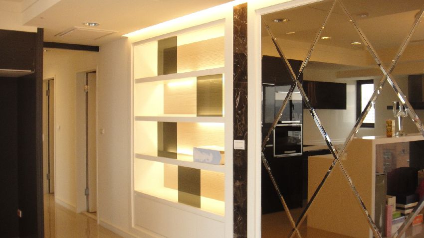 新古典风格博古架装饰图 - 效果图