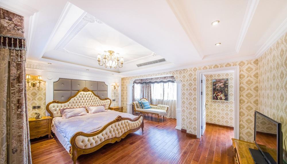 大气豪华欧式装修风格别墅卧室设计装饰效果图